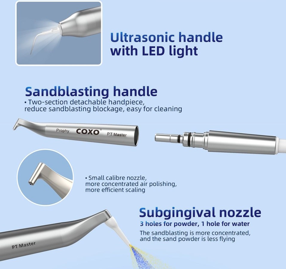 COXO PT MASTER Dentaler Ultraschall-Scaler und Pulverstrahlgerät