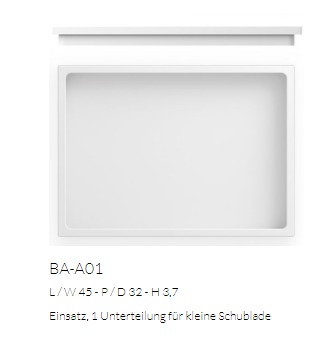 Schubladeneinsätze für Schränke 50 cm breit