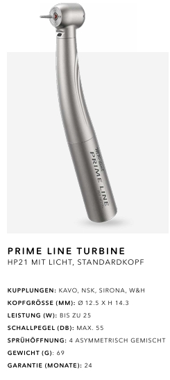Prime Line Turbine Standardkopf