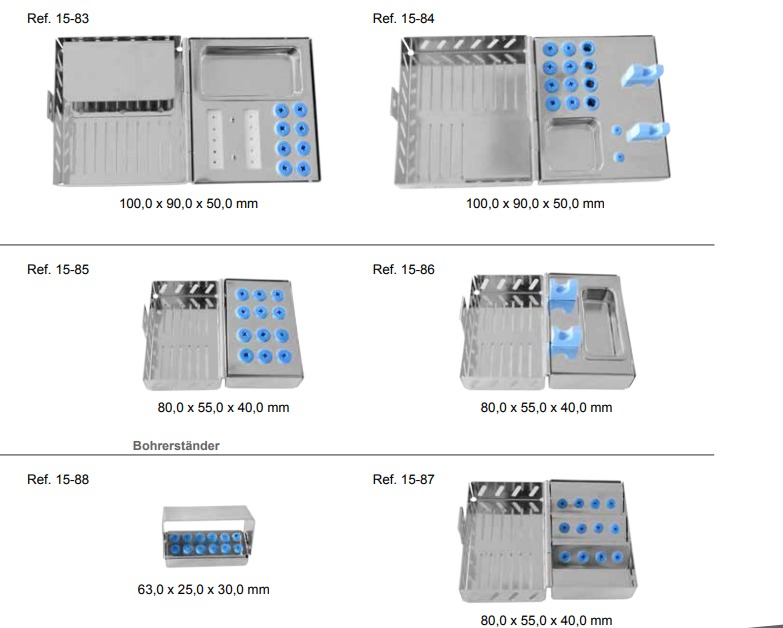 Edelstahltrays für Implantologie