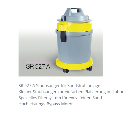 Sandstrahlgerät Sirio SR 922B für das Zahntechnikerlabor Dentallabor